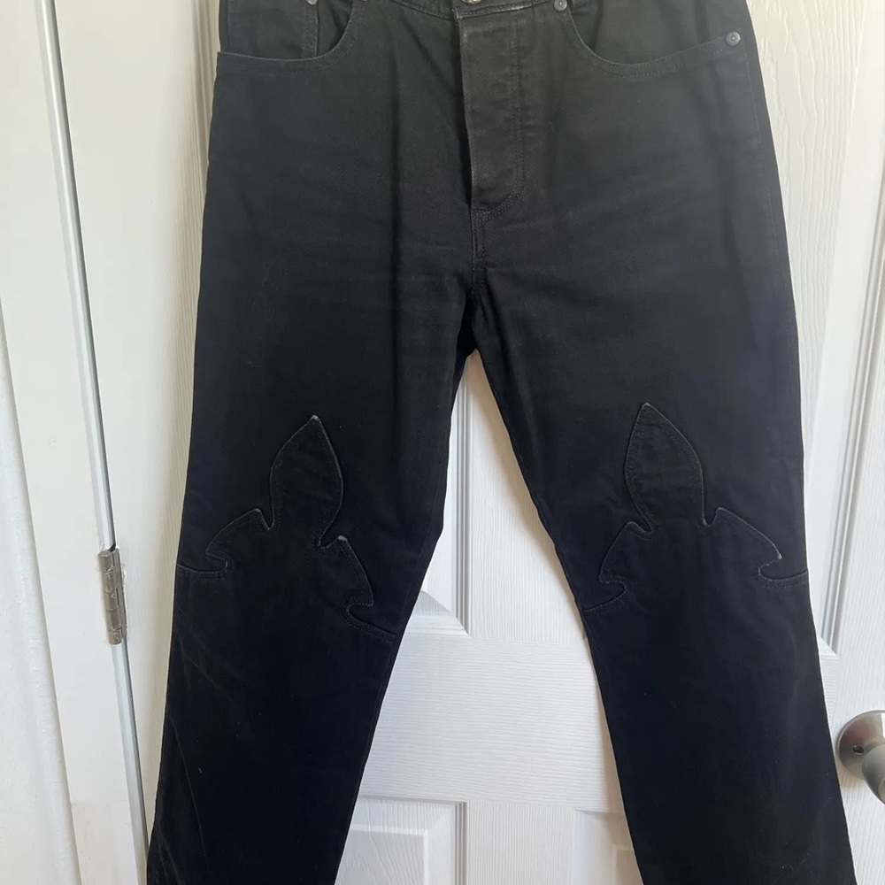 Chrome Hearts Black Straight Men's Jeans
